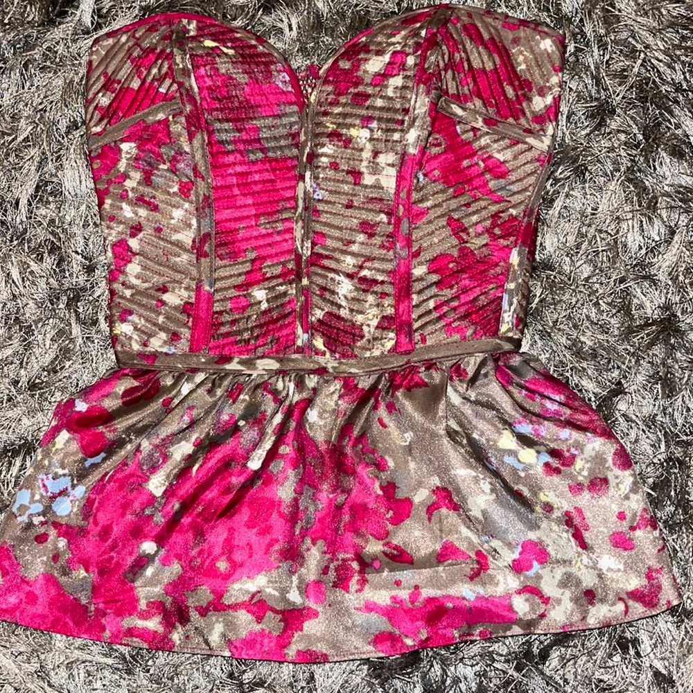 Devlin Strapless Bustier Peplum Top